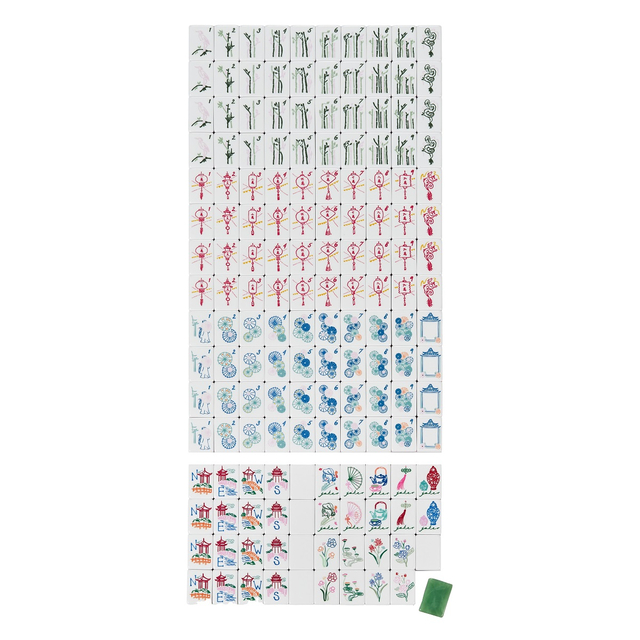 Light Green Jade Mahjong Tiles