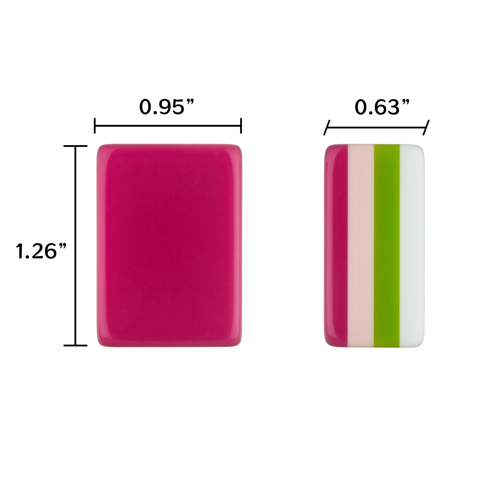 Deep Pink Mahjong Tiles