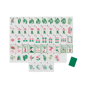 Green Bird Mahjong Tiles