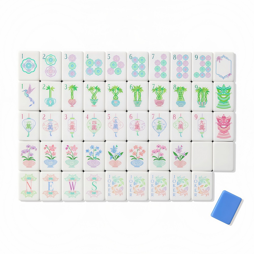 Lightblue Mahjong Tiles