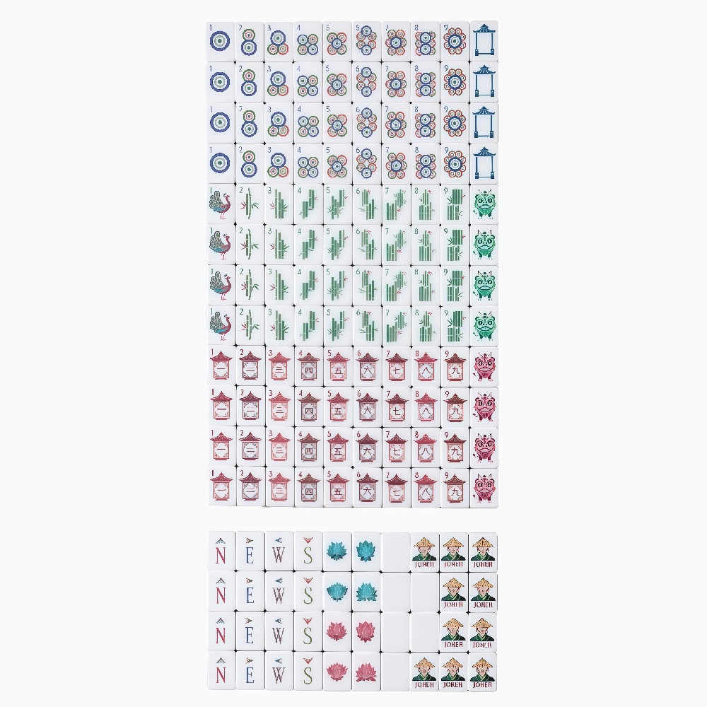 Olivegreen Mahjong Tiles