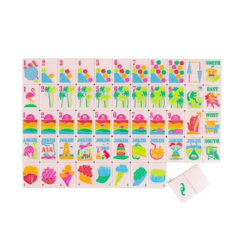 Pink seashell Mahjong Tiles