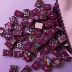 Four Seasons--purple Mahjong Tiles