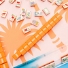Orange Holiday Mahjong Tiles