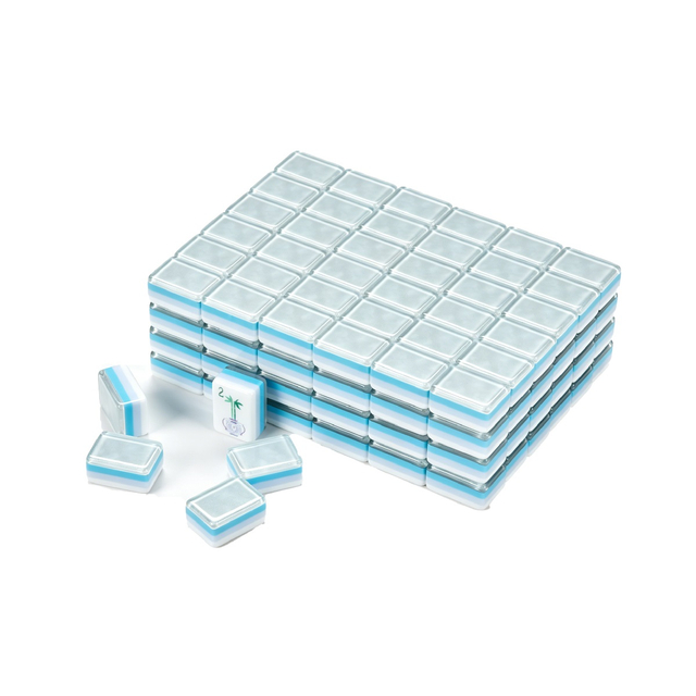 Blue Pearlescent Mahjong Tiles