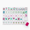 Deep Pink Dragon Mahjong Tiles
