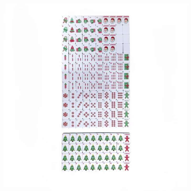 Santa Claus Mahjong Tiles