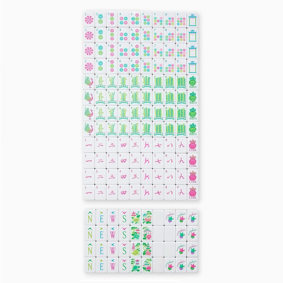 Tortoise Shell Mahjong Tiles