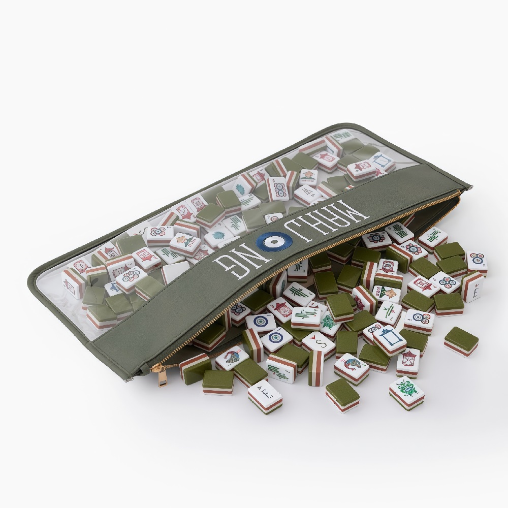 Olivegreen Mahjong Tiles