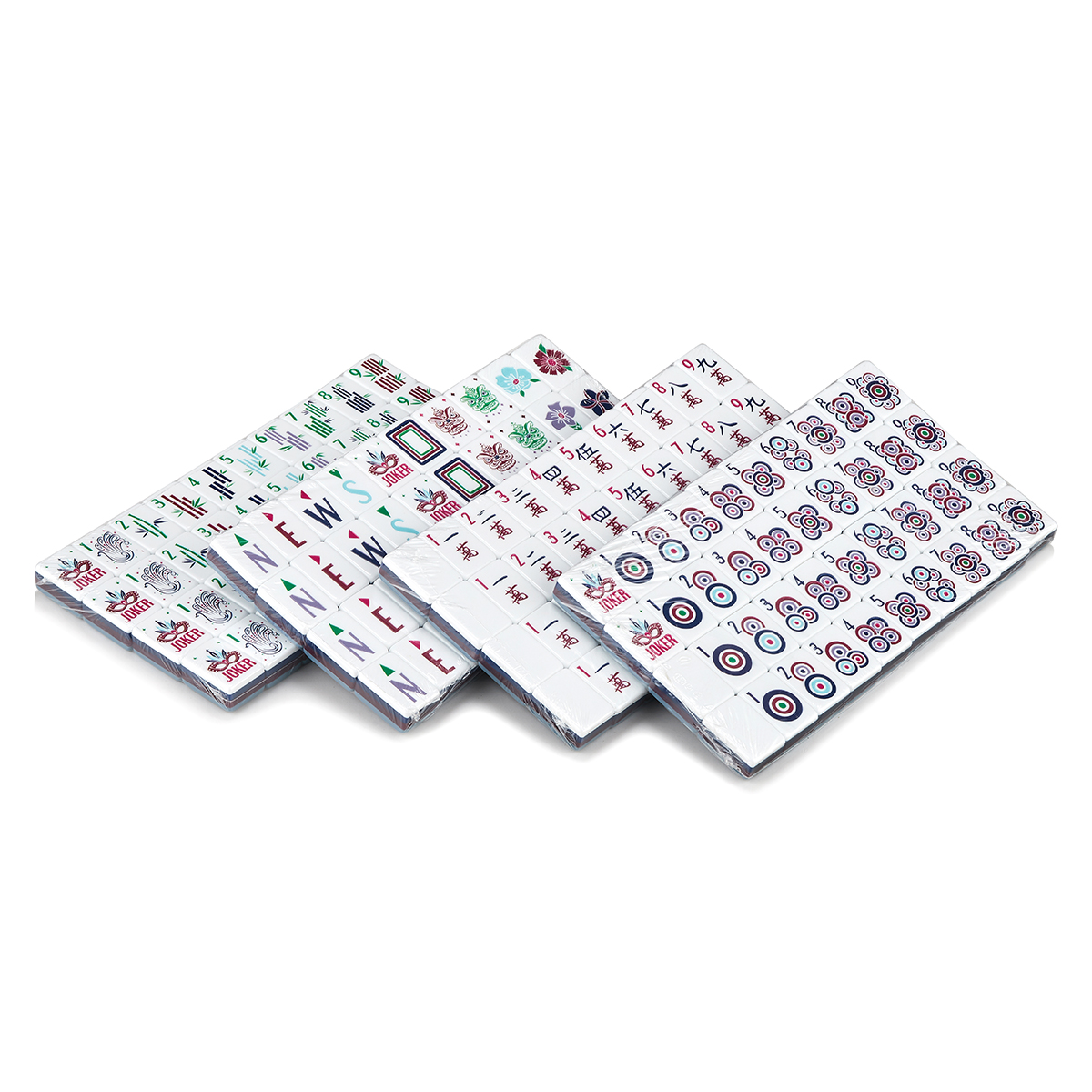 Grey Blue Mahjong Tiles