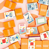 Orange Holiday Mahjong Tiles