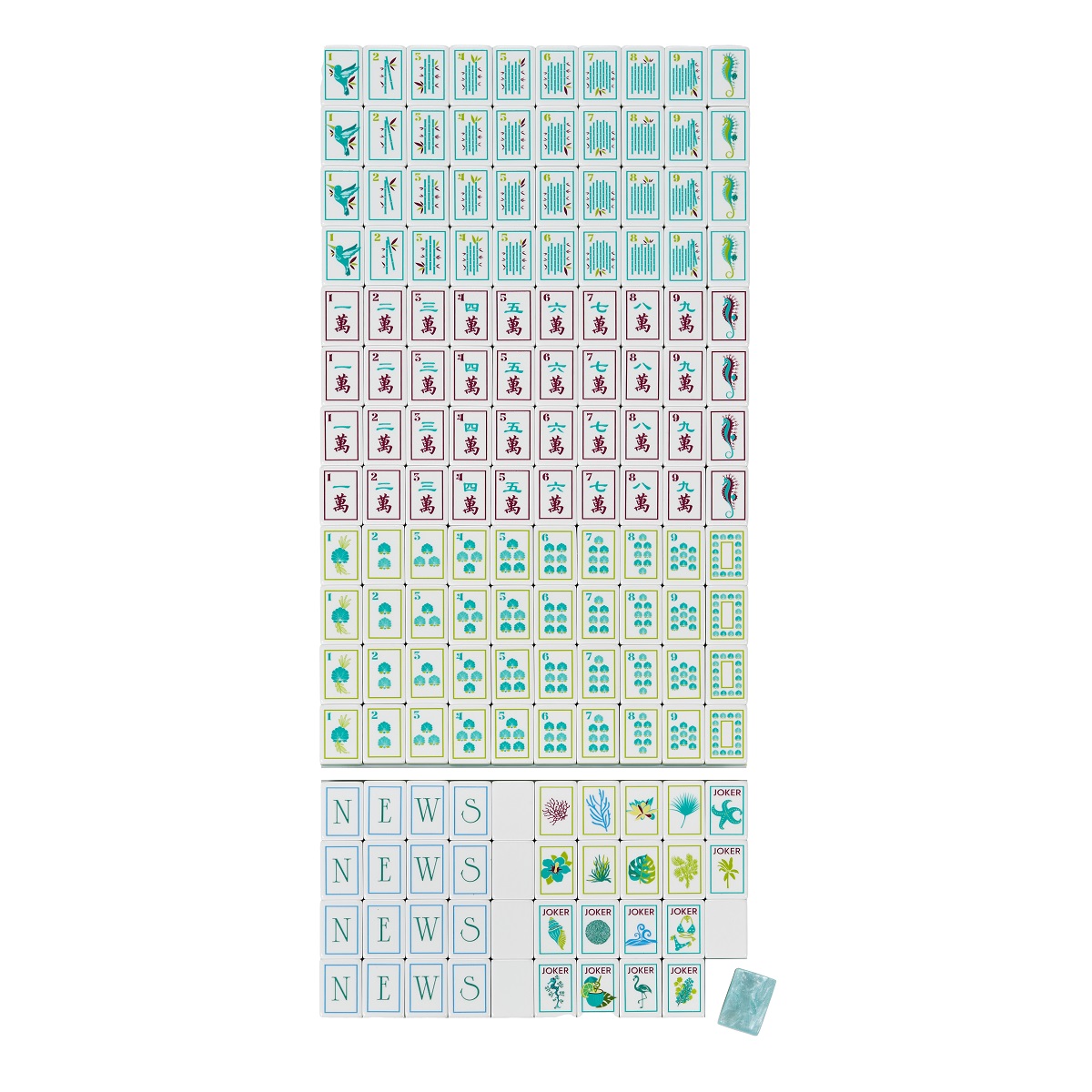 water pearls Mahjong Tiles