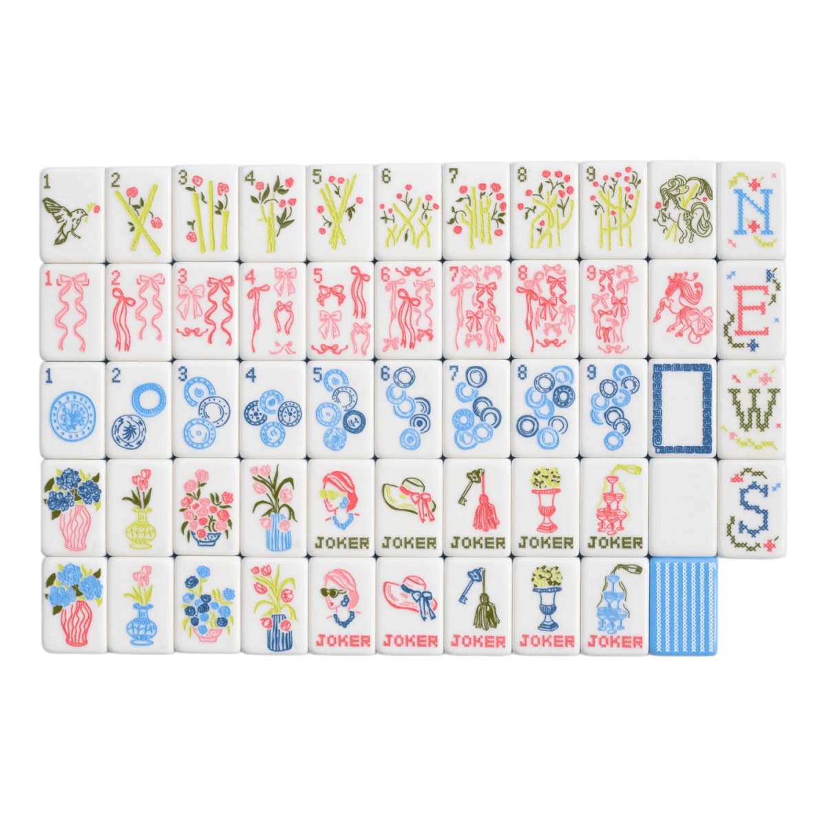 Bow Tie-white Mahjong Tiles