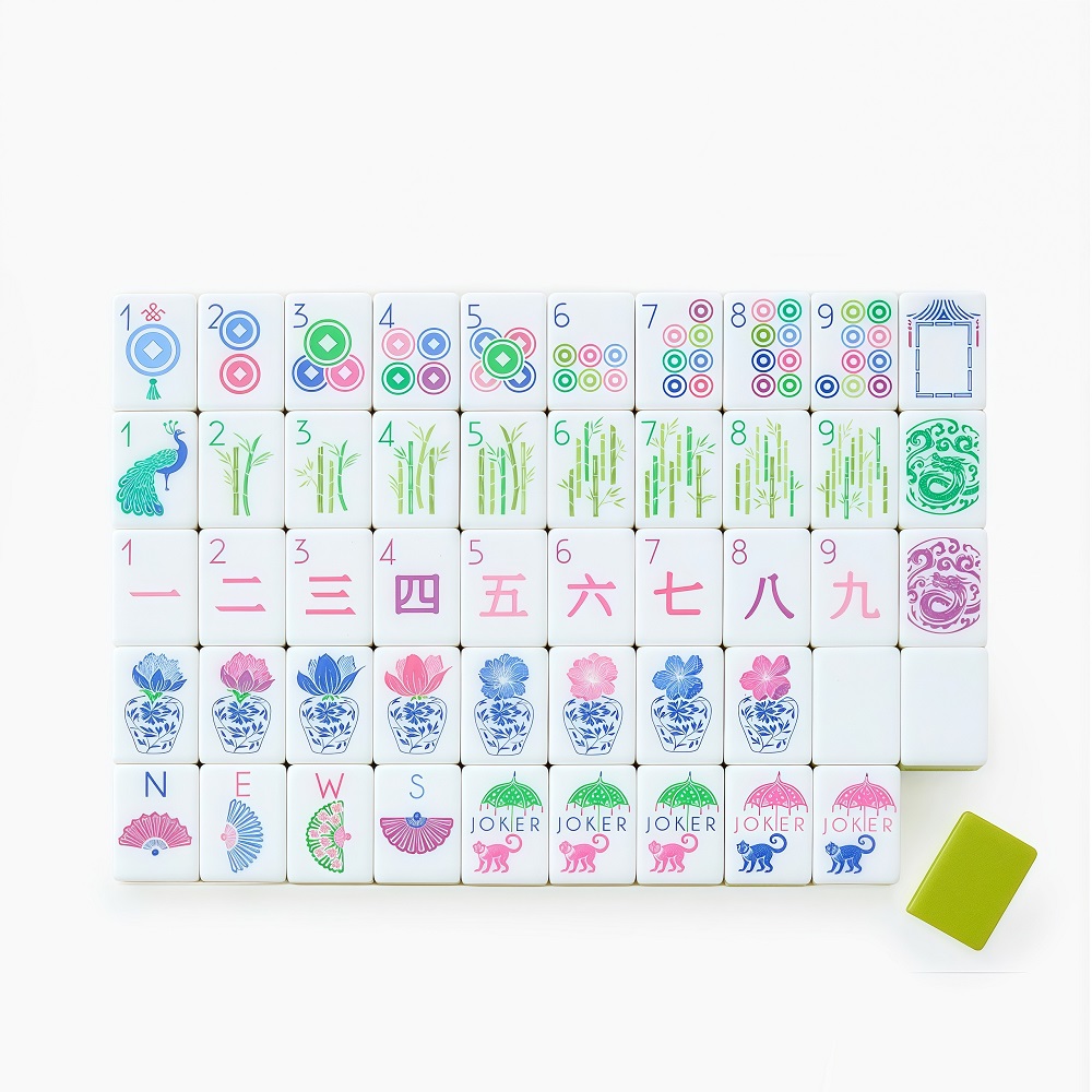 Light Green Mahjong Tiles