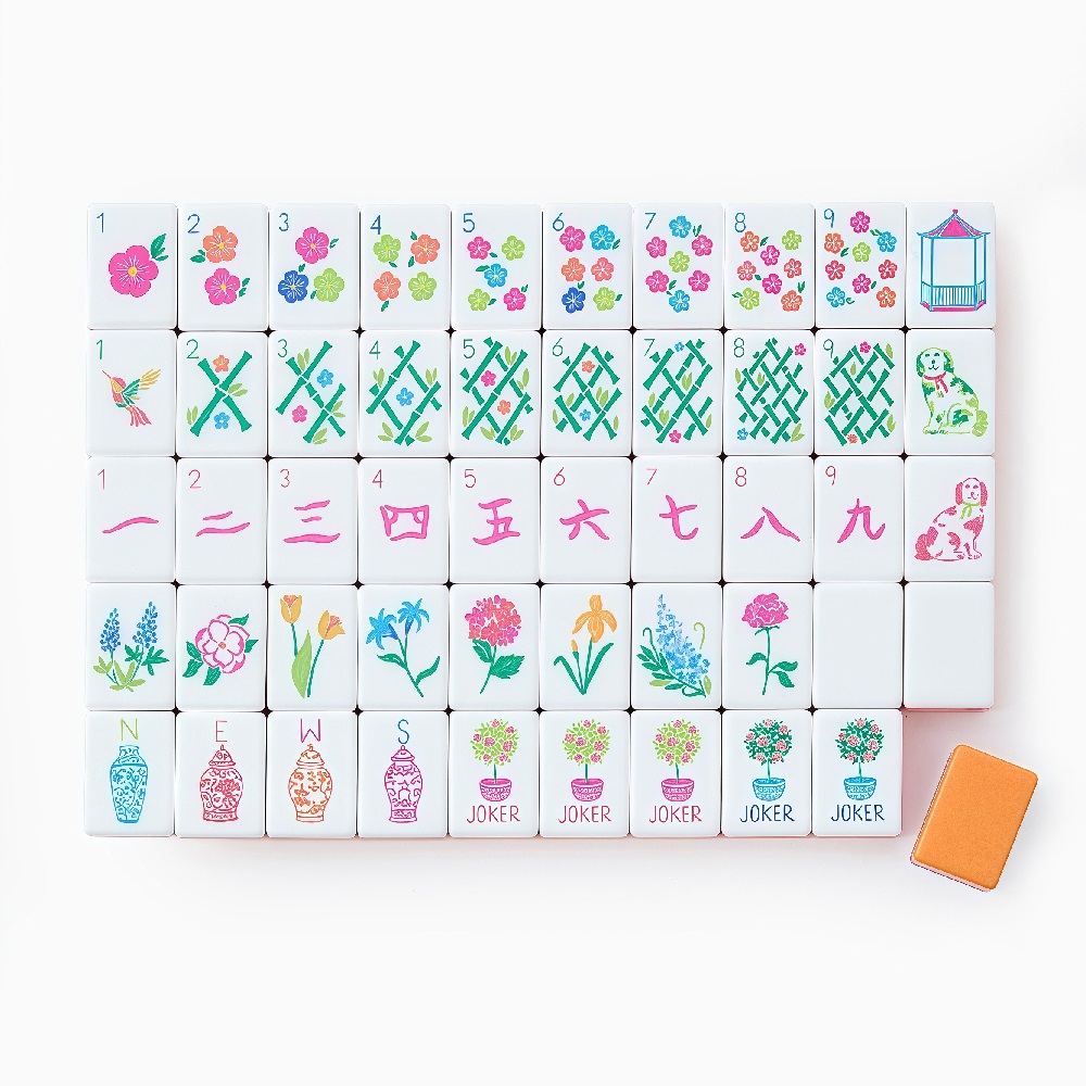 Orange Mahjong Tiles