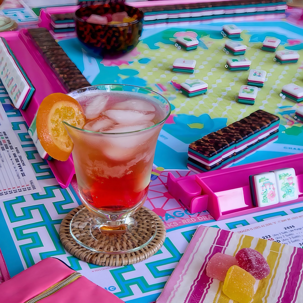 Tortoise Shell Mahjong Tiles