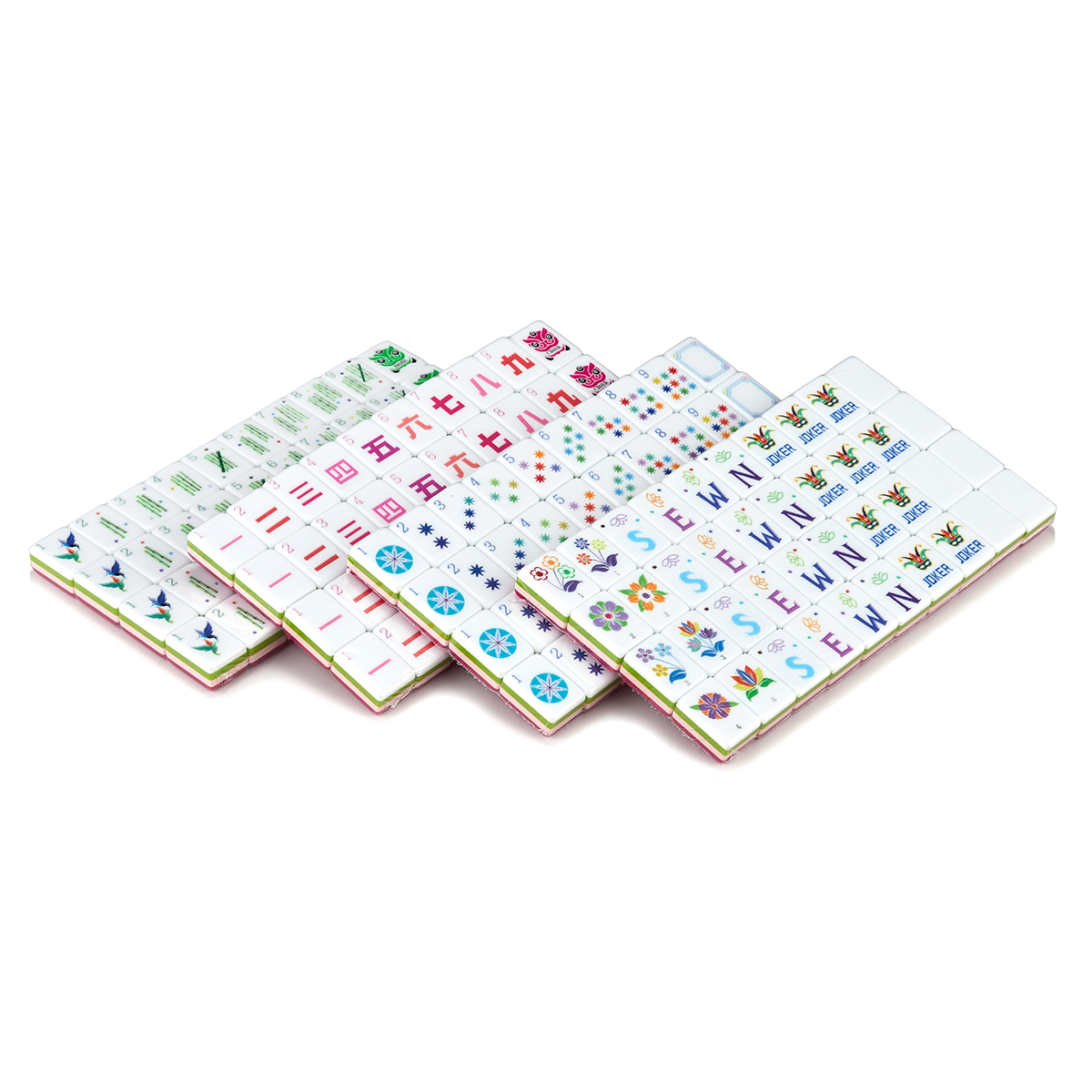 Deep Pink Mahjong Tiles