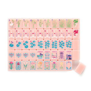 Pink Paris Mahjong Tiles