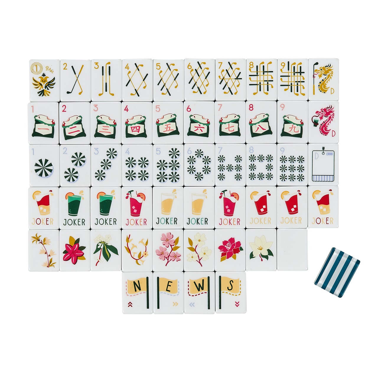 Golf Mahjong Tiles