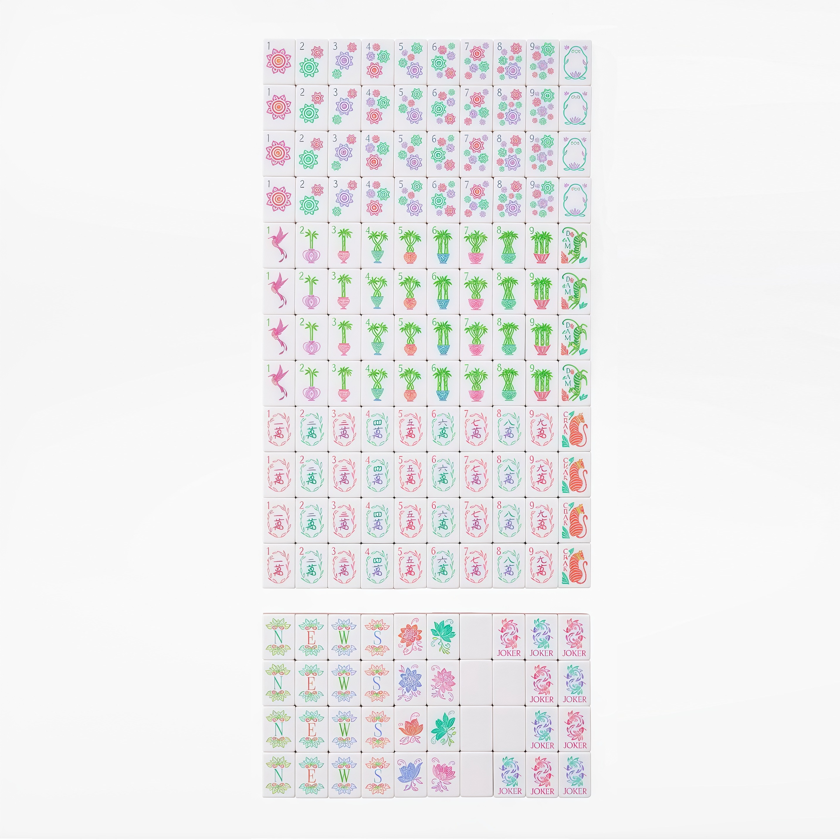 Pearlescent Mahjong Tiles