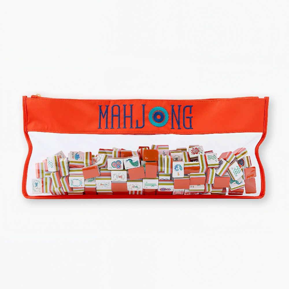 Deep Orange Mahjong Tiles