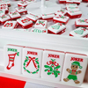Red Christmas Mahjong Tiles