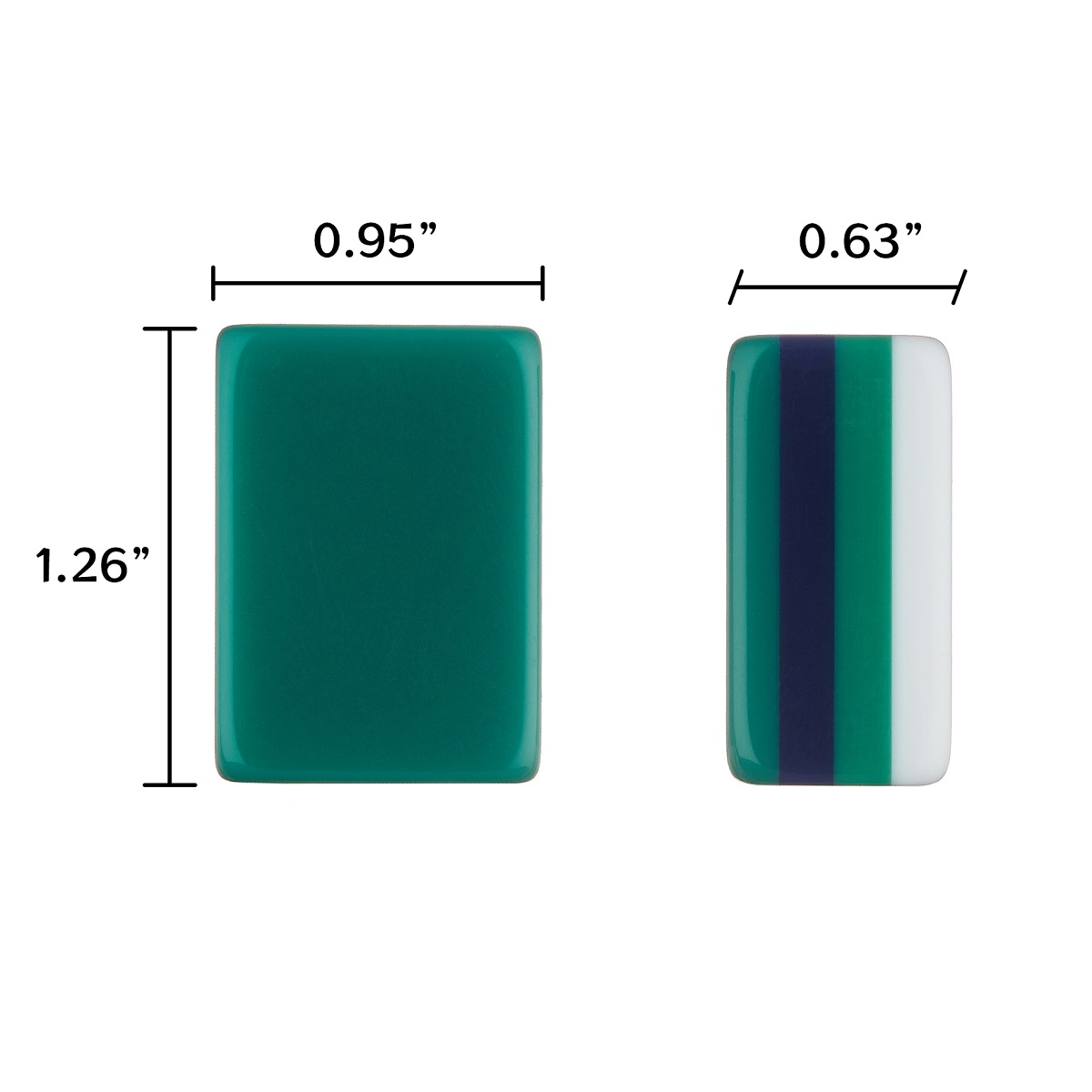 Dark Green Mahjong Tiles