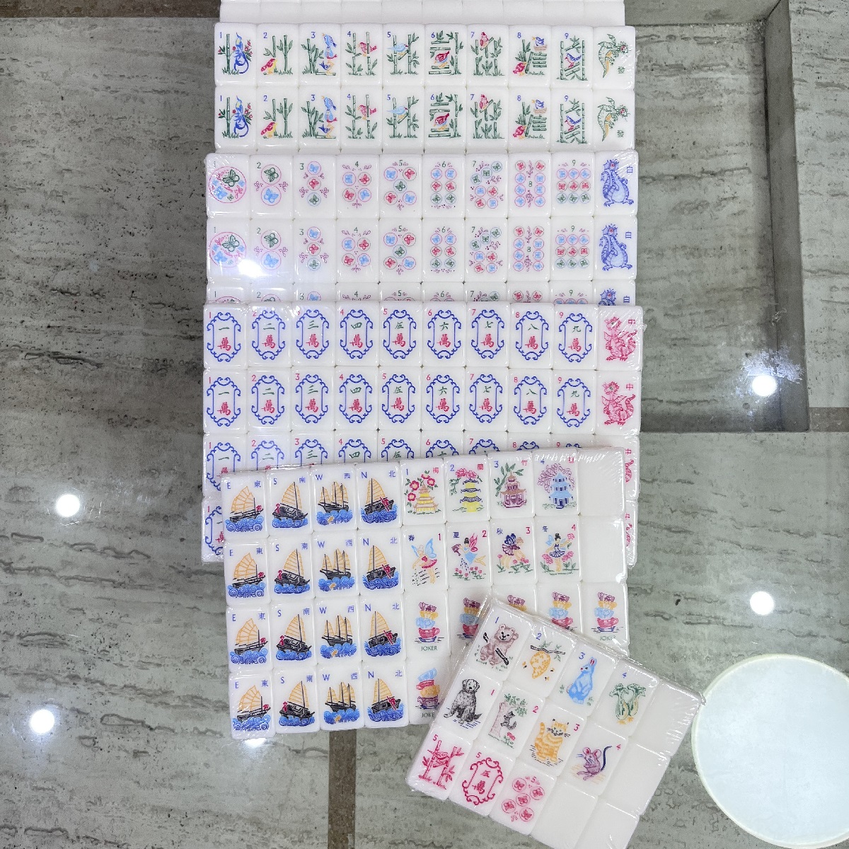 Forest Elf Mahjong Tiles