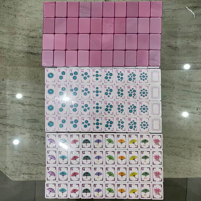 Blush Powder Mahjong Tiles