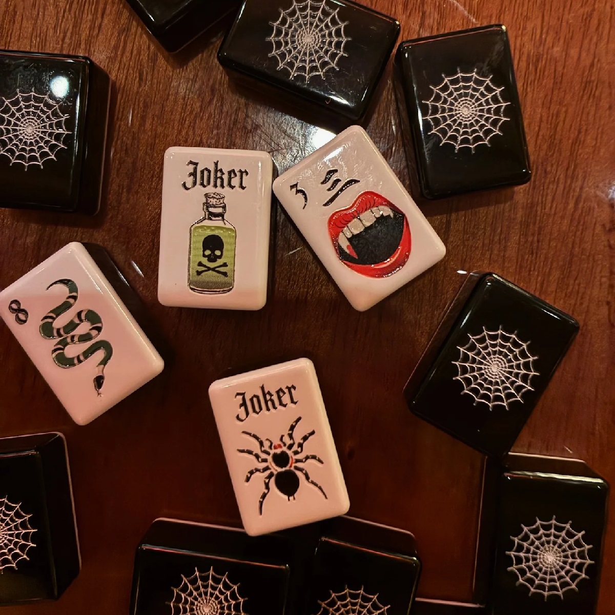 Halloween Teeth Mahjong Tiles