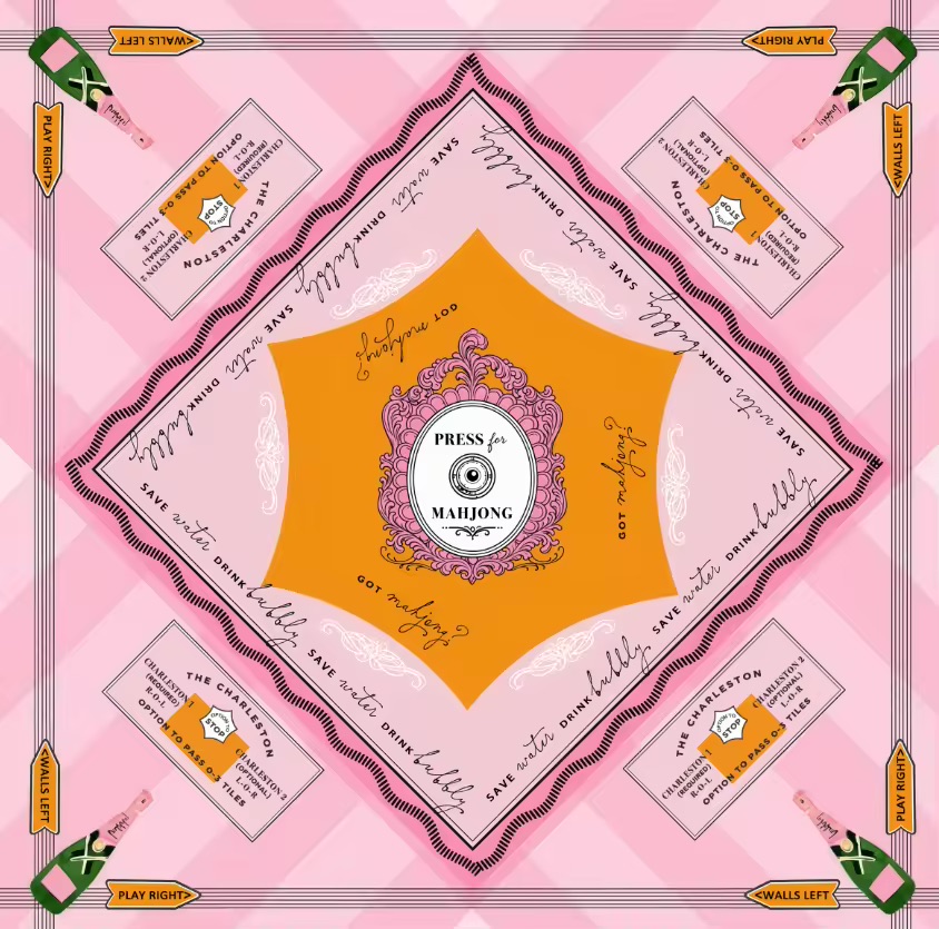 Orange Champagne Mahjong Tiles