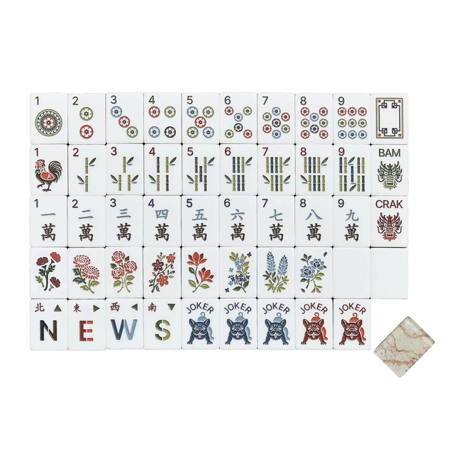 Tumu Wood Mahjong Tiles