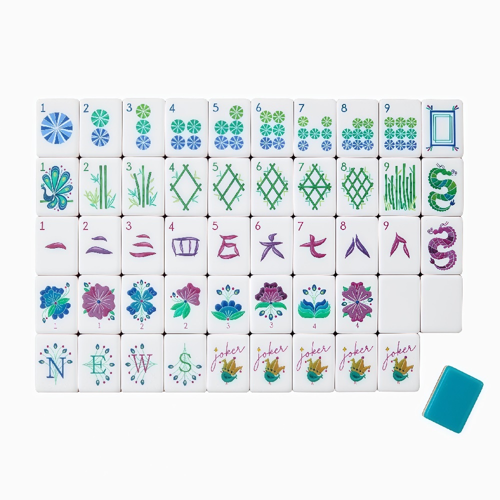 Lakeblue Mahjong Tiles