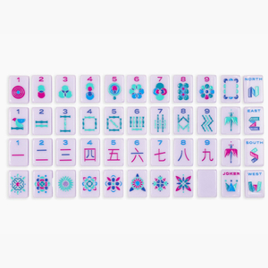 Single-layer Light Purple Mahjong Tiles