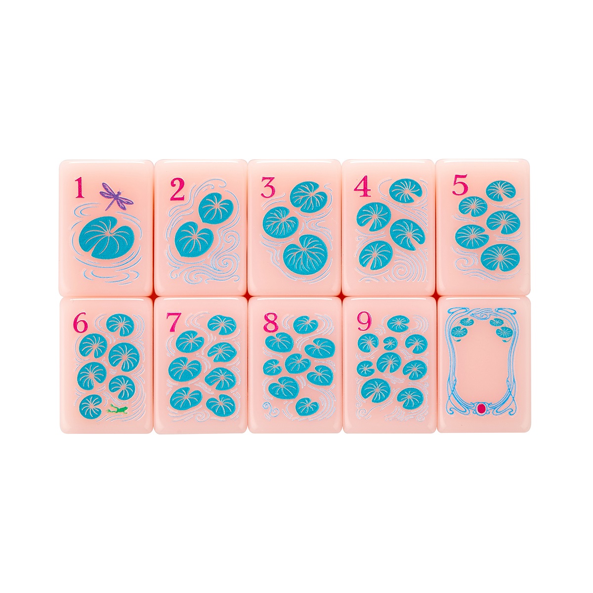 Pink Paris Mahjong Tiles