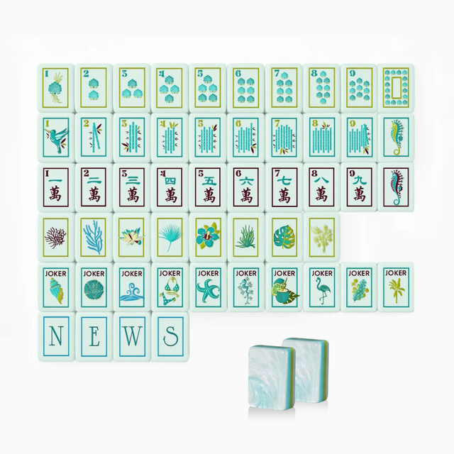 water pearls Mahjong Tiles