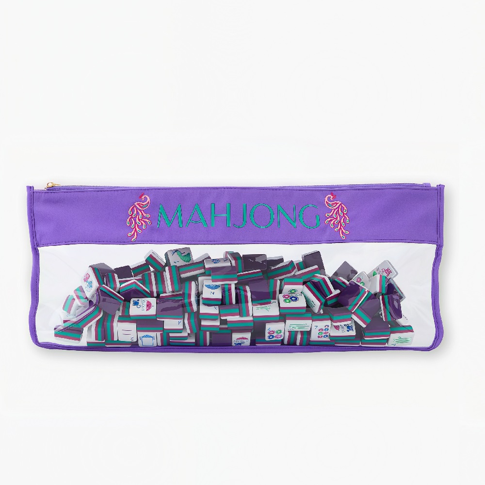 Deep Purple Mahjong Tiles