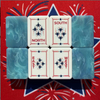Blue Fireworks Mahjong Tiles