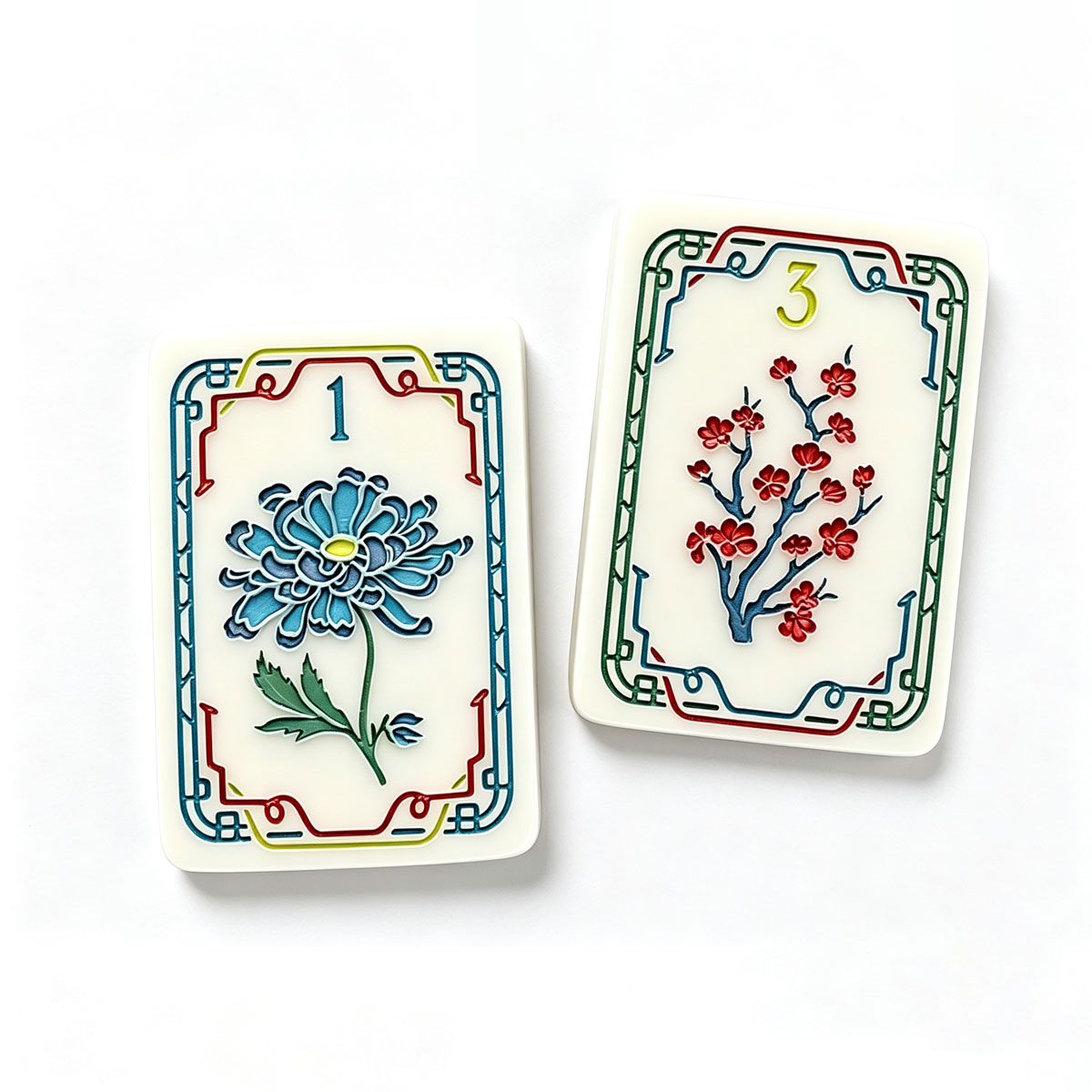 Buddha Statue Mahjong Tiles
