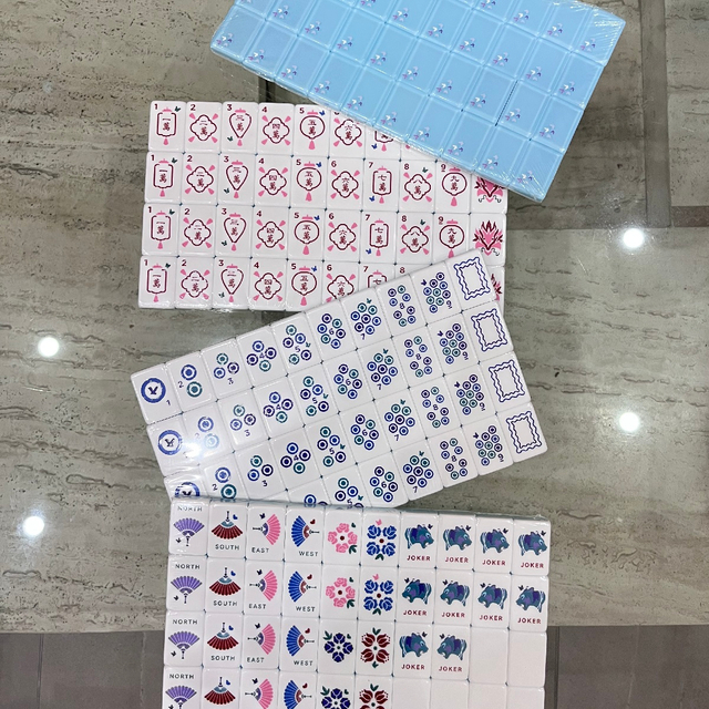 Butterfly Fan Mahjong Tiles