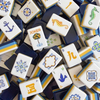 Maritime Blue Mahjong Tiles