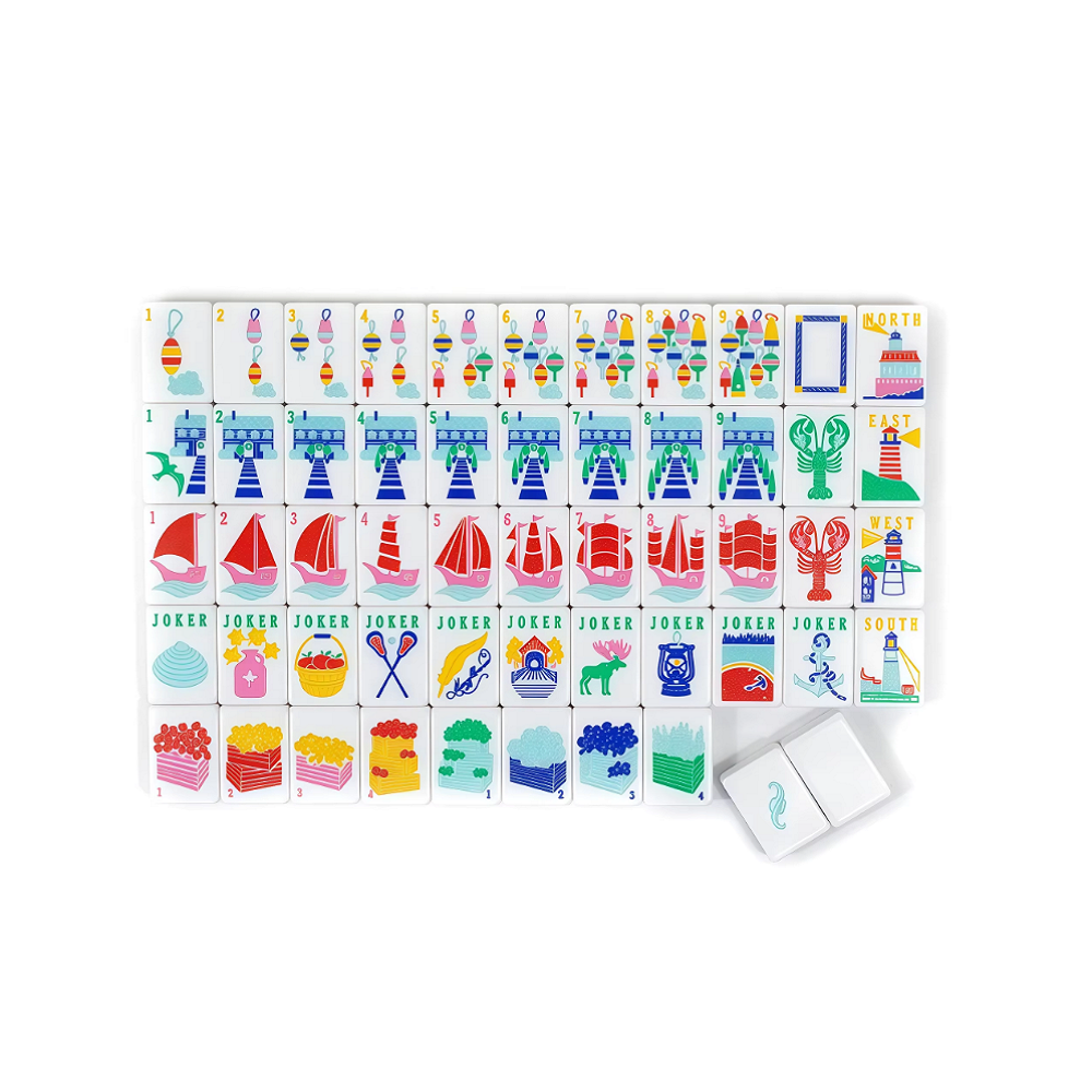 White Conch Statue Mahjong Tiles