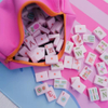 Four Seasons--pink Mahjong Tiles