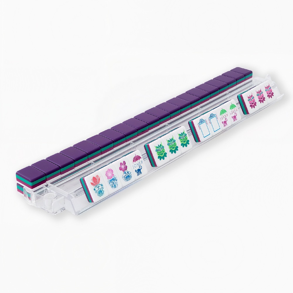 Deep Purple Mahjong Tiles