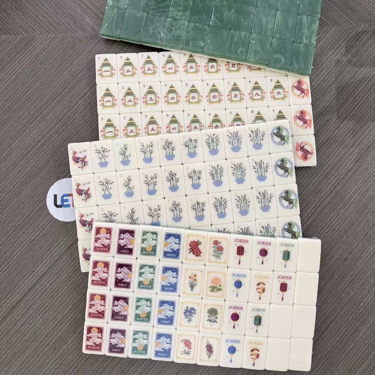 The God of Financial Wealth Mahjong Tiles