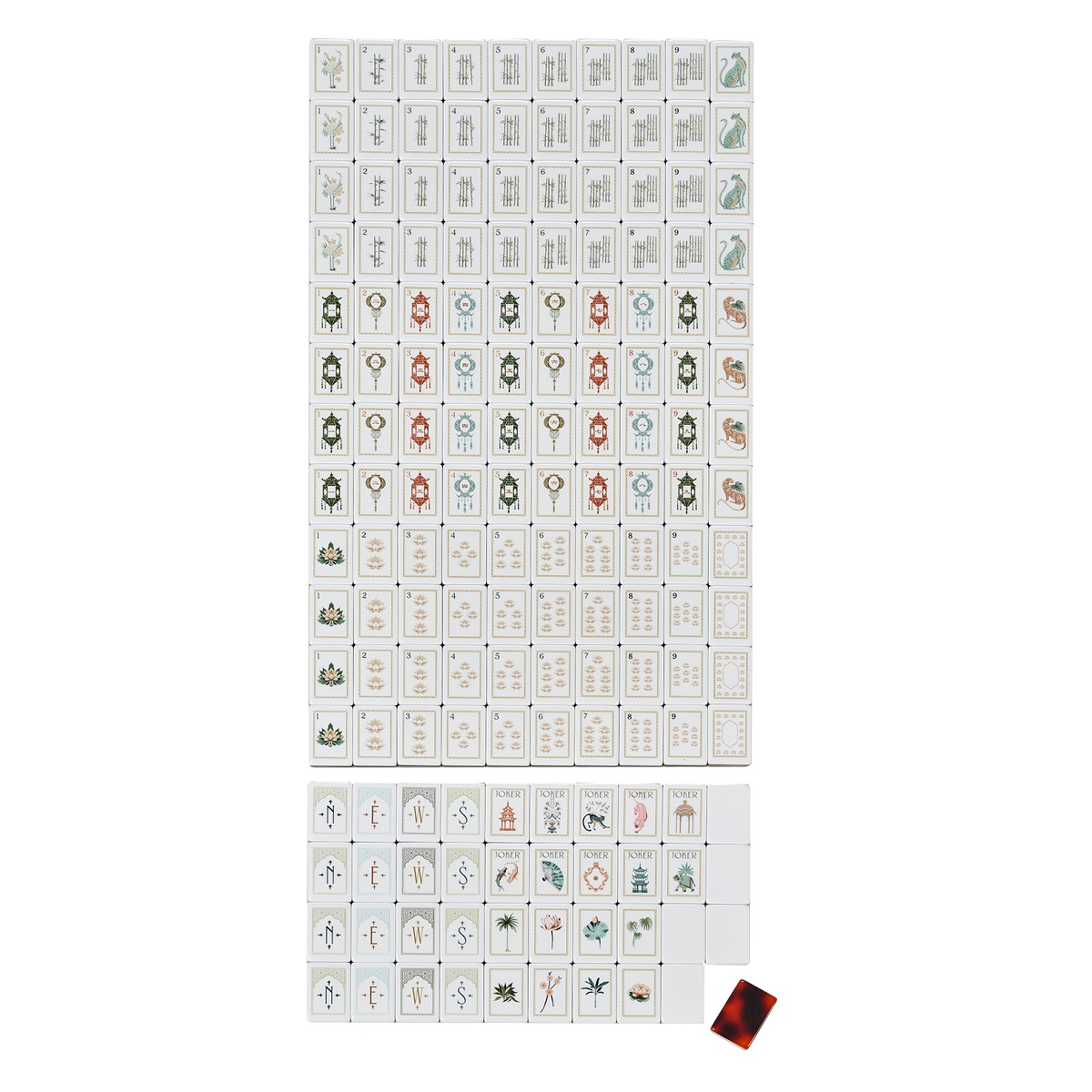 Tortoise white lotus Mahjong Tiles
