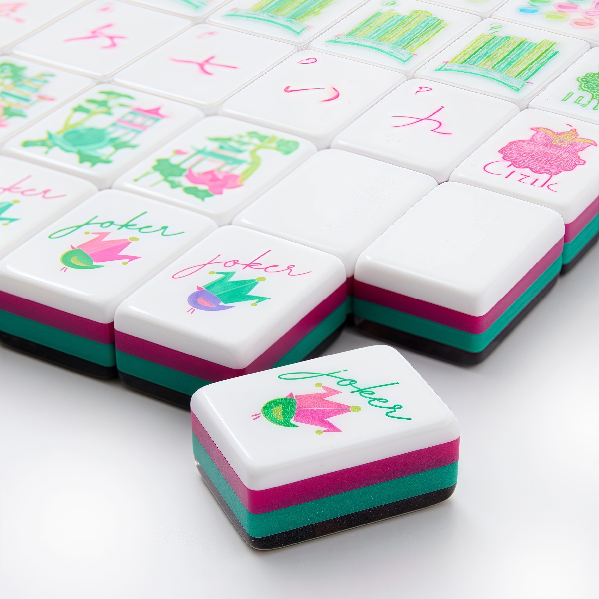 Tortoise Shell Mahjong Tiles