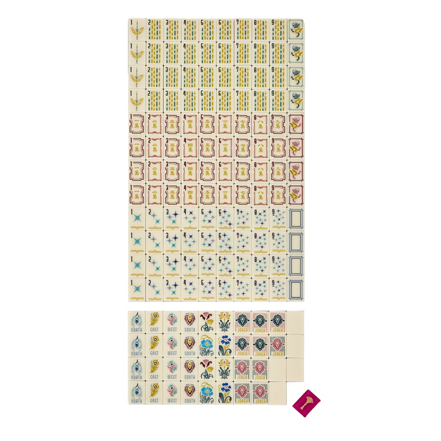 Red Lake Mahjong Tiles