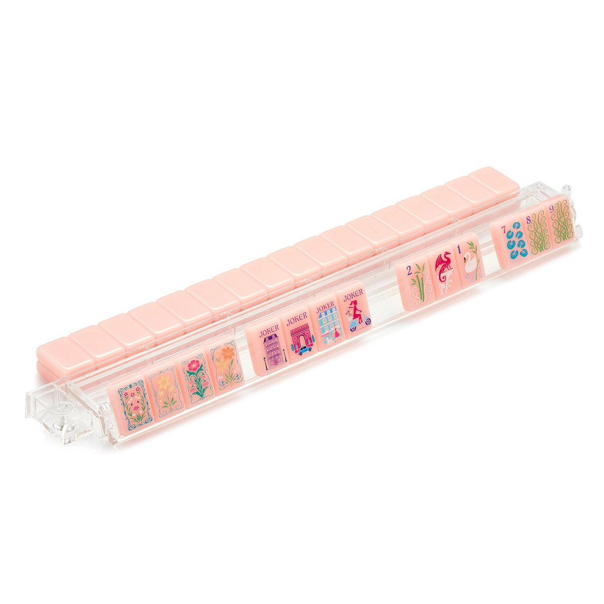 Pink Paris Mahjong Tiles