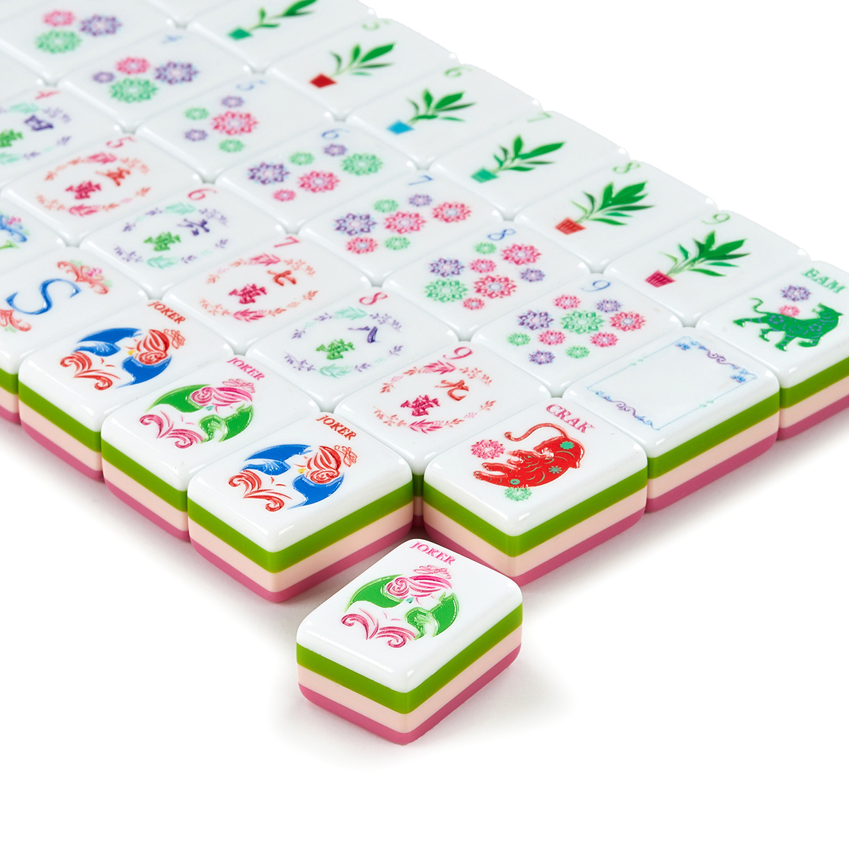 Pink Mahjong Tiles